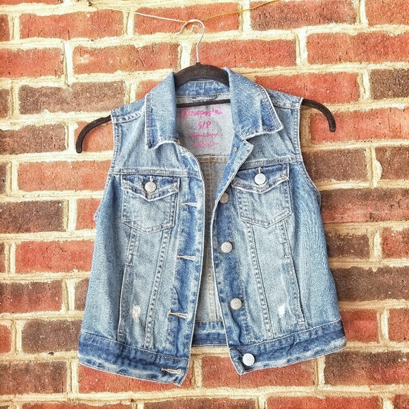 Aéropostale | Distressed Denim Vest - Picture 5 of 8